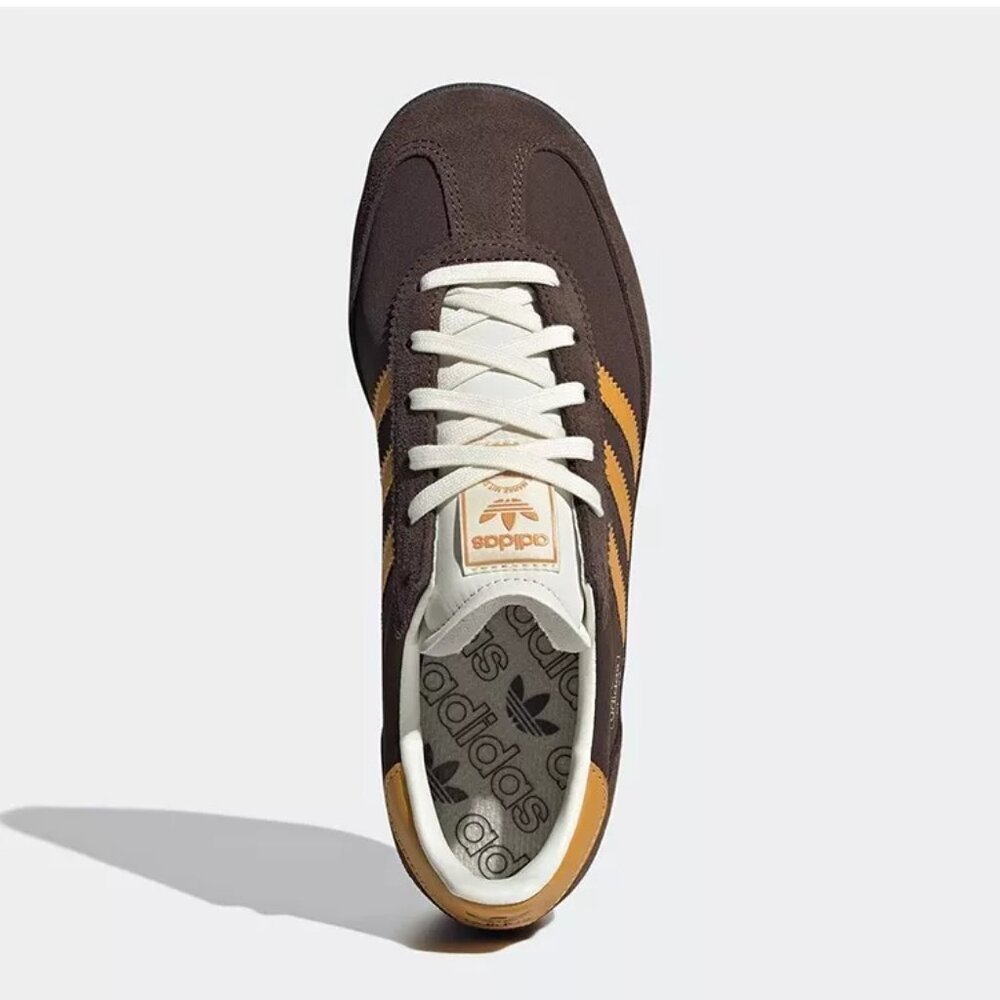 Adidas Originals SL 72 RS - Size Mens Casual Shoes Brown Yellow White JI2490 NEW - Picture 6 of 8